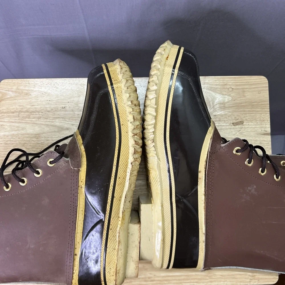 Vintage Lake of the Woods Pac Boots Size 13 Wool Lined Duck Boots Made in Korea